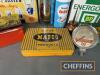 Qty automotive advertising tins to inc' Endura Lamps, Jewel, BP and RedEx compression gauge, a good autojumblers lot - 3