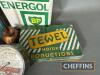 Qty automotive advertising tins to inc' Endura Lamps, Jewel, BP and RedEx compression gauge, a good autojumblers lot - 5