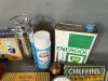 Qty automotive advertising tins to inc' Endura Lamps, Jewel, BP and RedEx compression gauge, a good autojumblers lot - 6