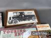 Qty automotive ephemera to inc' archive images, Touring England boxed board game etc - 3