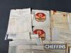 Qty garage and oil company headed invoices and promotional ephemera - 2