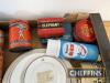 Qty automotive tins, crockery and memorabilia etc to inc' Delco Lovejoy, AA plates etc - 3