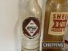 2no. Large oil bottles to inc' Shell X100, Esso t/w 2no. Rebranded oil bottles with reproduction stickers - 2