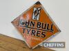 John Bull double sided enamel sign of diamond form with bevelled edges c.15.5x15.5ins - 2