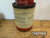 Mobil No.4 7lb grease tin t/w Mobil Velocite Oil oil tin - 3