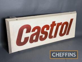 Castrol Workshop wall mounted fibreglass sign, 36x14ins