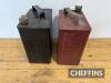 Esso and Shell embossed 2gallon petrol cans - 3