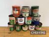 Qty 1lb grease tins to inc' Castrol, Vigzol, Amoco, Mobil etc