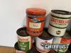 Qty 1lb grease tins to inc' Castrol, Vigzol, Amoco, Mobil etc - 2