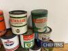 Qty 1lb grease tins to inc' Castrol, Vigzol, Amoco, Mobil etc - 3