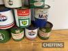 Qty 1lb grease tins to inc' Castrol, Vigzol, Amoco, Mobil etc - 4