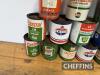 Qty 1lb grease tins to inc' Castrol, Vigzol, Amoco, Mobil etc - 5