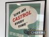 'Give Me Castrol Everytime' Let Us Drain and Refill Your Sump Today framed advertising poster 32x24ins - 2