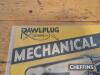 Rawplug Mechanical Hammer POS card sign 18x12ins - 2