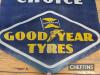 Goodyear Tyres World's First Choice hanging pennant c.22x16.5ins - 3