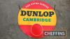 Dunlop Cambridge cycle tyres circular show card c.23.5ins dia'