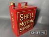 Shell Motor Spirit 2gallon fuel can, very well restored