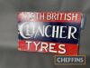 Clincher Tyres single sided printed tin sign with hardboard backing, some restoration 24x16ins - 2