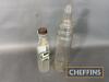 Essolube and Castrol glass oil bottles