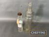 Essolube and Castrol glass oil bottles - 2