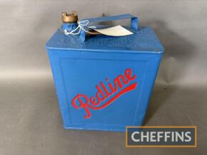 Redline 2gallon petrol can with cap, restored