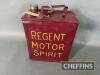 Regent Motor Spirit 2gallon petrol can with small 'x' on top - 2