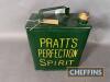 Pratts Perfection Spirit 2gallon petrol can with correct cap, restored