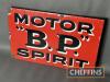 Motor BP Spirit double sided flanged enamel sign, 24x15ins - 2