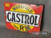 Wakefield Castrol 'R' flanged double sided enamel sign, 20.5x16ins - 2