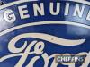 Ford Genuine Parts Stockists double sided oval hanging enamel sign c.24ins - 2