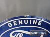 Ford Genuine Parts Stockists double sided oval hanging enamel sign c.24ins - 3