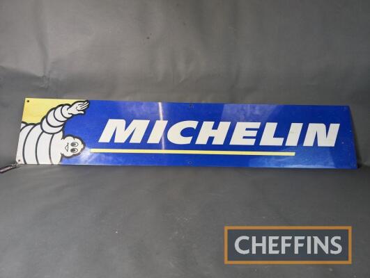 Michelin printed aluminium sign, 60x12ins