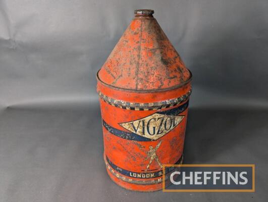 Vigzol Oil conical top can