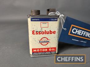 Uncommon Essolube miniature display promotional oil can marked '1 gallon' c.4.5ins tall