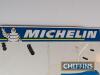 Rear wing end plate, featuring Michelin and AT&T decals, carbon fibre, possibly from F1 car, signed with 2no. signatures - 3