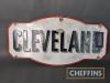 Cleveland double sided enamel sign 30x15ins - 2