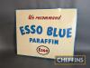 Esso Blue Paraffin printed aluminium flange mounted sign 22x18ins