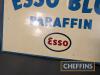 Esso Blue Paraffin printed aluminium flange mounted sign 22x18ins - 3