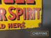 'Shell' Motor Spirit Sold Here double sided enamel sign, flange removed, 21x13ins - 4