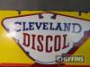 Cleveland Discol Alcohol For Engine Power double sided hanging enamel sign, 18x30ins - 4