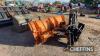 Snow Plough & Mounting Bracket 2.6m wide hydraulic operation - 7