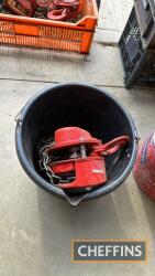 1ton Tiger Block and Tackle in black bucket