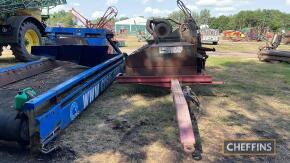 2008 Richard Western 5.4m Gas Burner to suit organic dessication, pipework to front tank and mounted on single axle trailer Ser. No. 13931