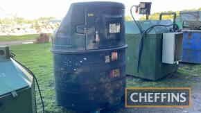 Harlequin 1400l Diesel Tank c/w electric pump, hose & gun