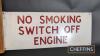 No Smoking Switch Off Engine (24x9.5ins) t/w Fire Brigade signs - 2