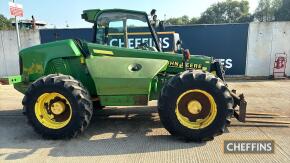 2001 John Deere 3200 Telehandler c/w puh, pin & cone, registration documents in office Hours: approx 9500 Reg. No. NK51 JXY Ser. No. Z03200X201261 CAT N INSURANCE LOSS