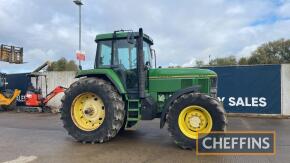 1994 John Deere 7600 4wd Tractor c/w Power Quad, 40kph, 6cyl. Reg. No. M789 DGV Ser. No. 004729