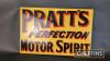 Pratts double sided flanged enamel sign c.16x24ins, reproduction - 6