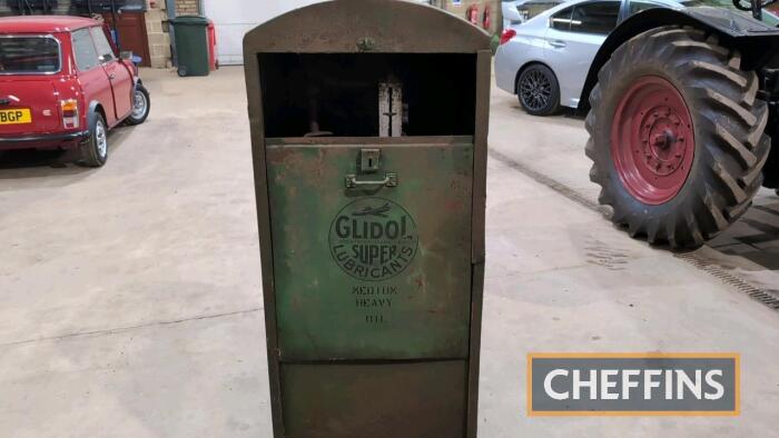 Glidol Lubricants oil pump cabinet with good decals