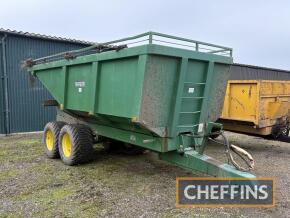 1993 Richard Western 14tonne tandem axle steel monocoque dump trailer. Refurbished by Kevin M Smith with sprung drawbars and axle, hydraulic brakes on 550/45-22.5 wheels and tyres Serial No. 6199